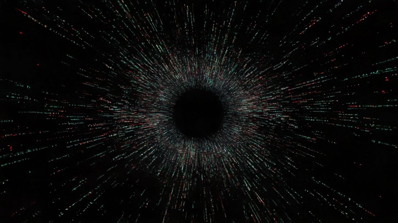 Exploring the Visual Depths of a Cosmic Abyss: A Journey Through a Digital Vortex of Data and Light Representations