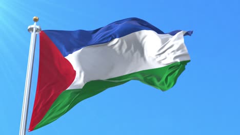 flag of guanacaste, costa rica. loop