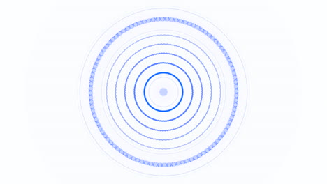 abstract circular design with blue rings