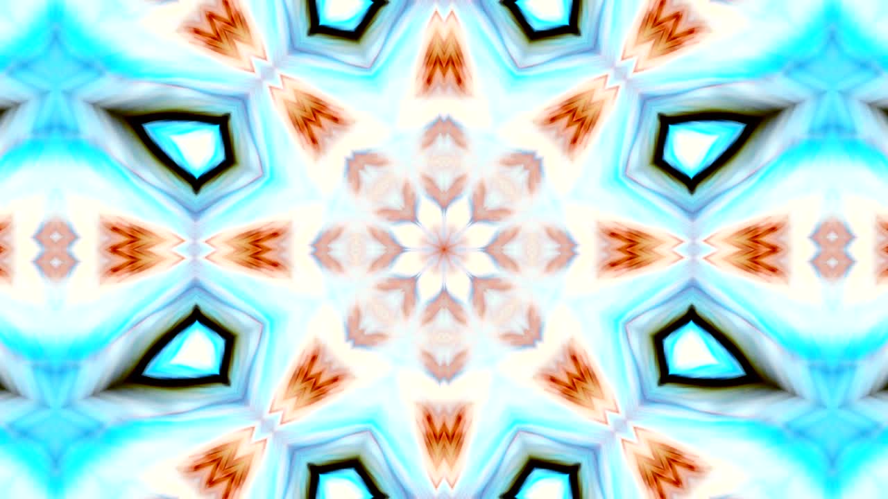 Abstract Colorful Kaleidoscope Background Movement
