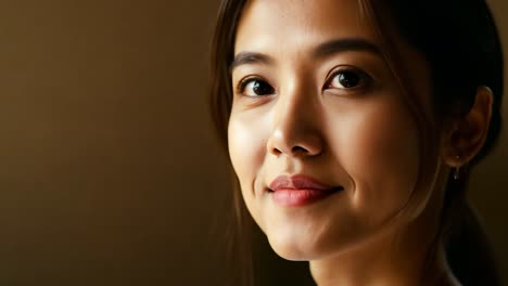 portrait of a beautiful asian woman