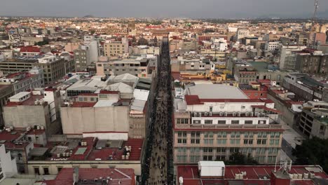 Hyperlapse-Auf-Der-Madero-Street-Im-Historischen-Zentrum-Von-Mexiko-Stadt