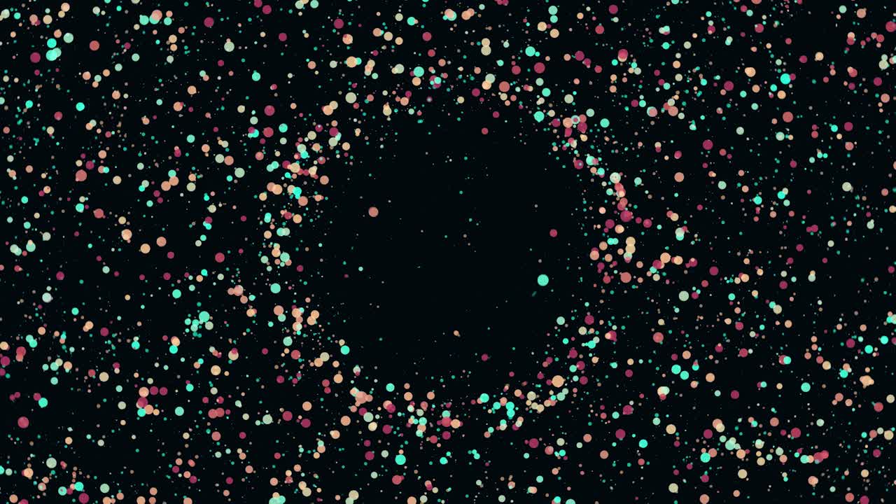 explosión de puntos coloridos abstractos