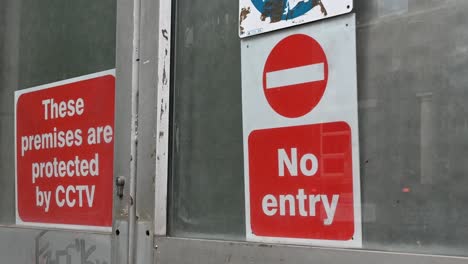 no entry, cctv, london, united kingdom