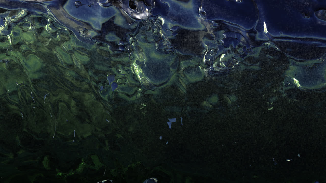 Onda oceanica che si muove verso la telecamera su canale alfa