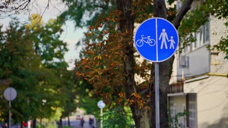 signo de bicicleta. carril para bicicletas para un movimiento rápido y suave por la ciudad.