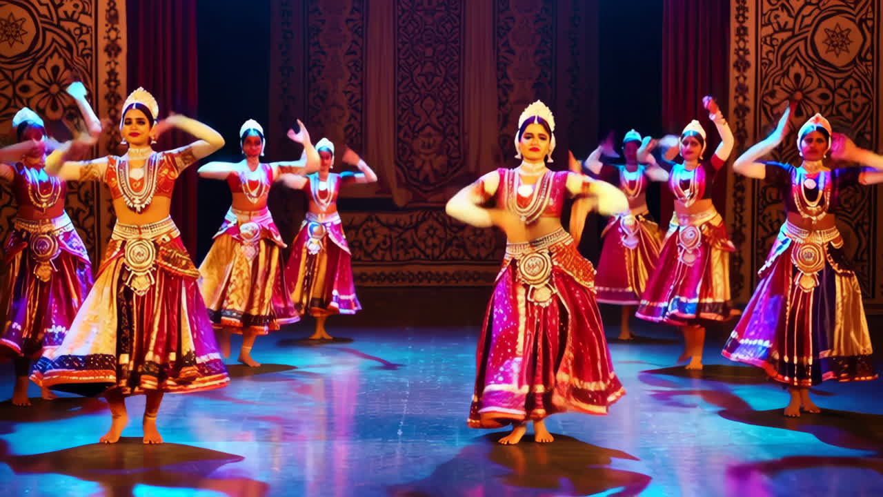 Esibizione di danza classica indiana