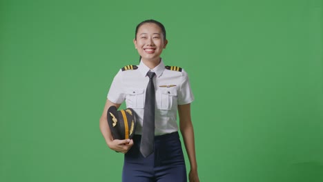 woman pilot in uniform