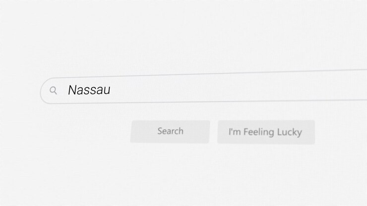 Ricerca di Nassau sul browser Internet