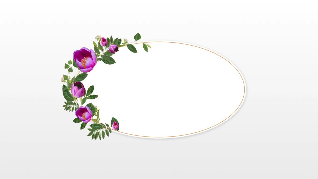 marco de fotos para el espacio de copia con flores rosadas decorativas