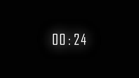 conto alla rovescia da 30, semplice timer bianco