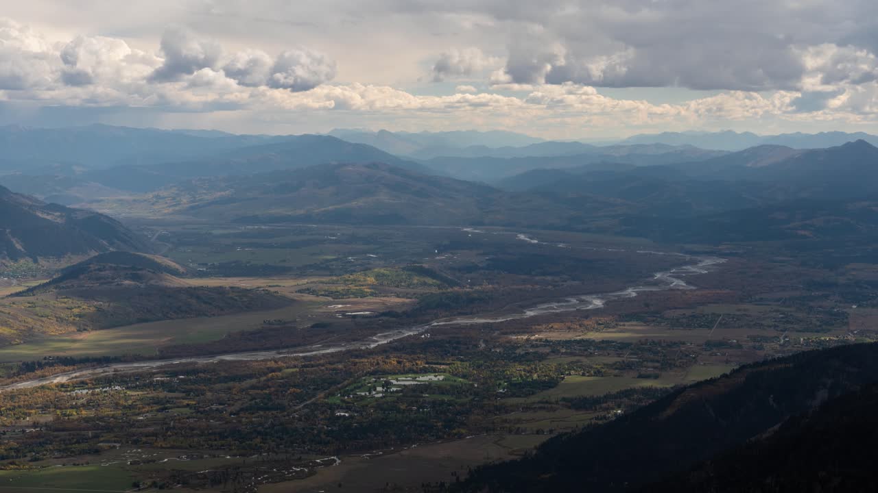 Mountain Valley View in Autumn