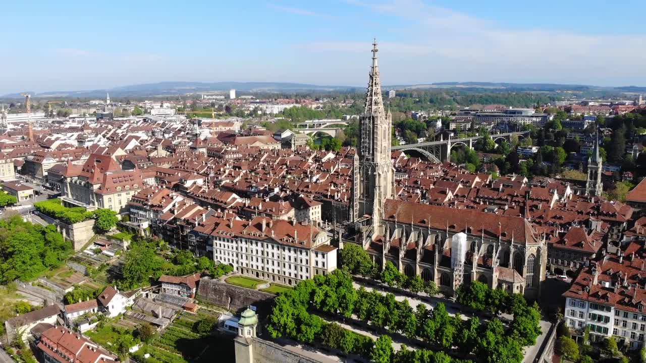 Aerial View of Bern, Switzerland
