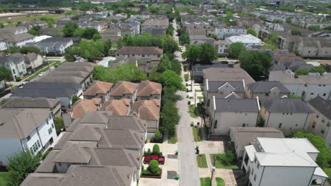 flowing through a houston neighborhood