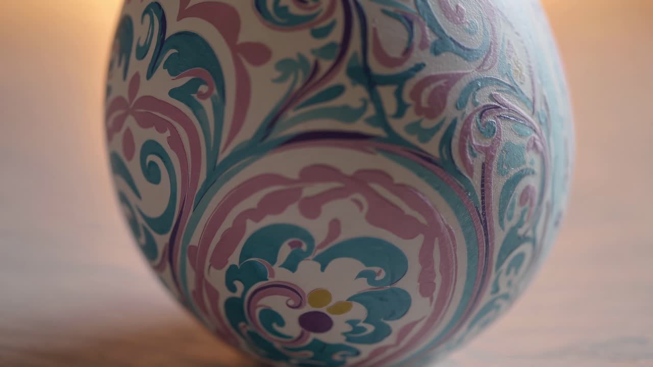 huevo de pascua adornado