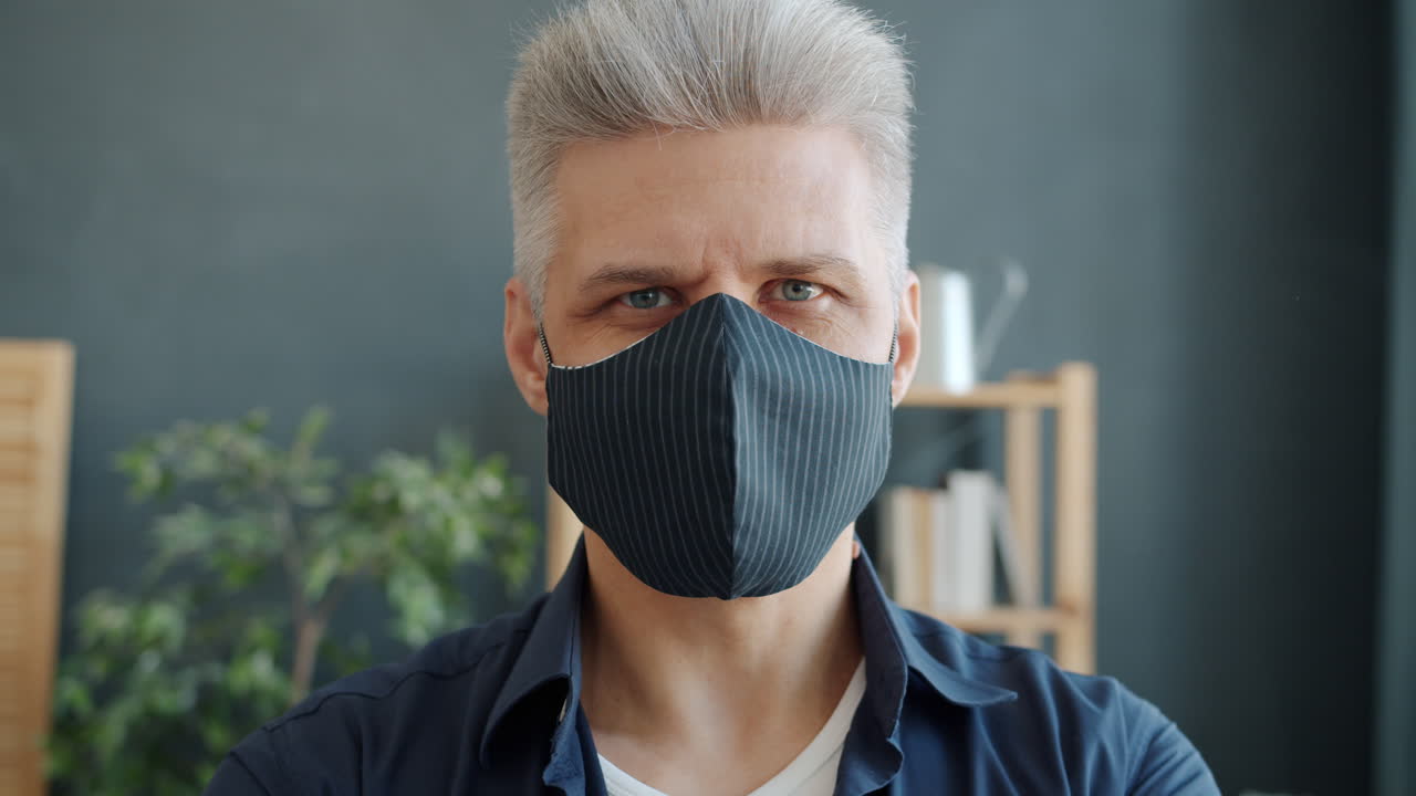 Man wearing a mask
