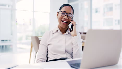 Phone-call,-laptop-and-communication