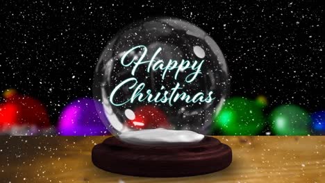 Animation-of-snow-globe-with-seasons-greetings-and-shooting-star-over-snow-falling