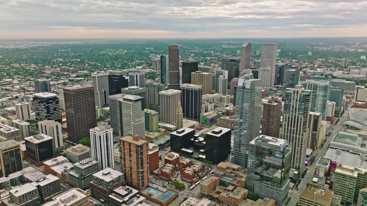 Denver, Colorado, USA Drone Skyline Aerial Panorama