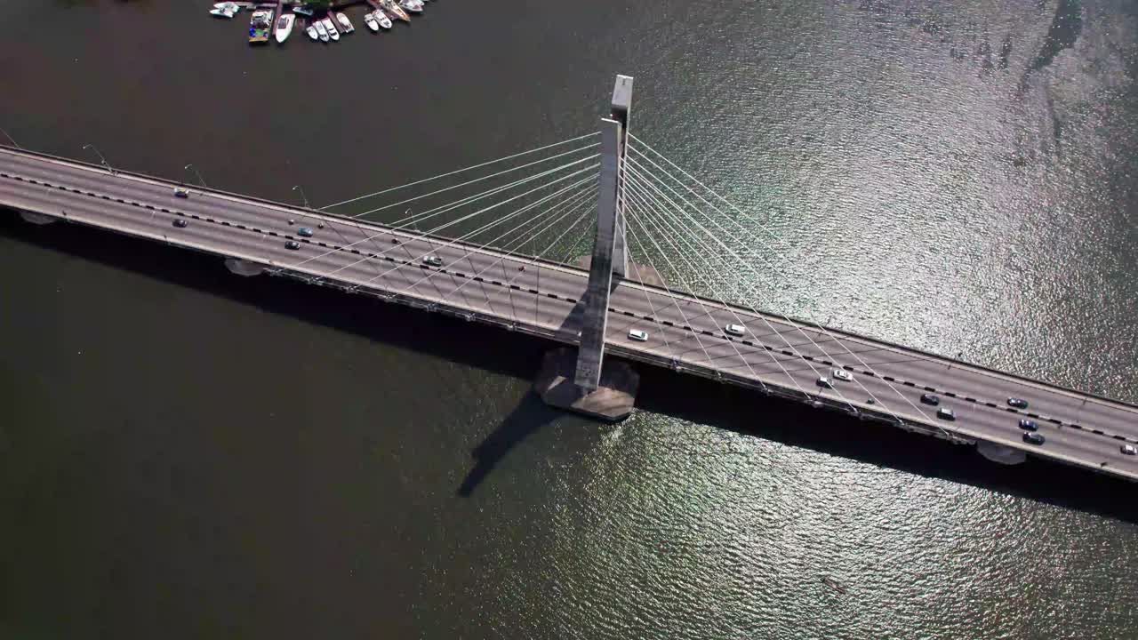 The Lekki-Ikoyi Link Bridge is a popular landmark in Lagos, Nigeria