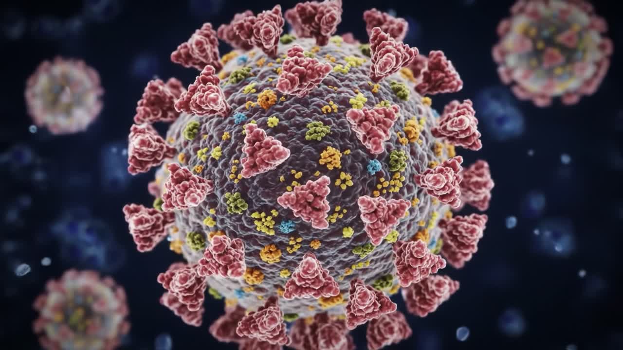 Detailed Visualization of Viral Structures Highlighting Morphology and Surface Characteristics of Pathogen Particles in a Microscopic Perspective