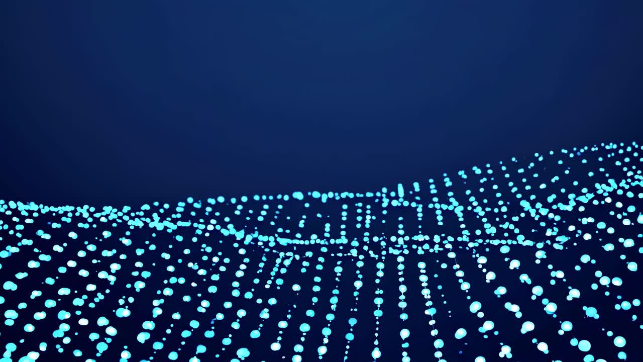 Abstract Blue Dot Wave Background