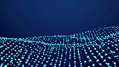 abstract blue dot wave background