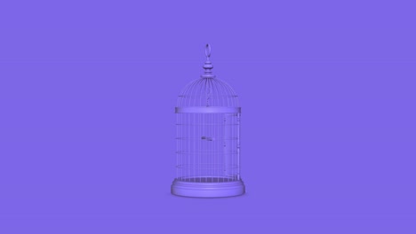 jaula decorativa para pájaros 4k