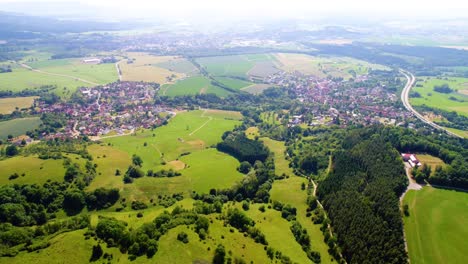 Aerial-View-Of-Baden-wurttemberg-Zollernalbkreis-Germany