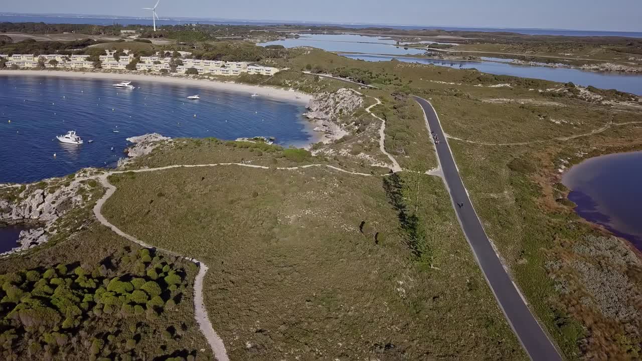 dron de la isla más rottnest