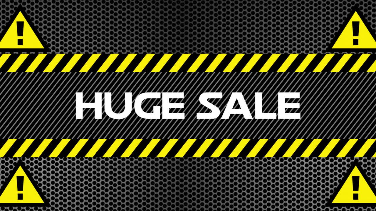 검은 패턴의 배경에 거대한 판매 그래픽