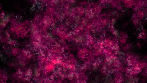 impresionante primer plano de la nebulosa roja y púrpura con estrellas brillantes