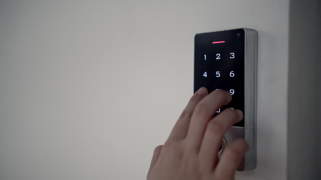Encoding the security passcode to allow access to a building using a personal identification number.