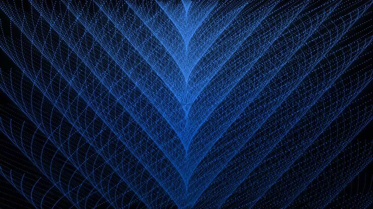 Blue color Dot Shape Pattern animation motion graphics