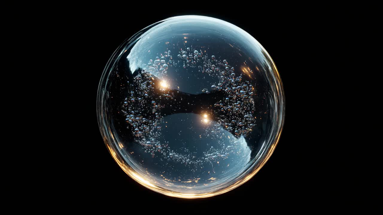 esfera resplandeciente abstracta