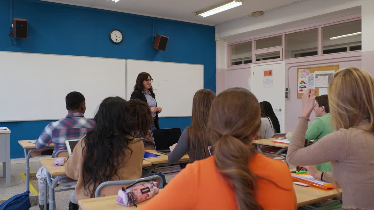 Classroom with Students and Teacher