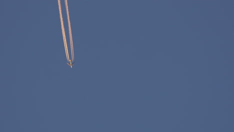 distant view of plane flying in the sky