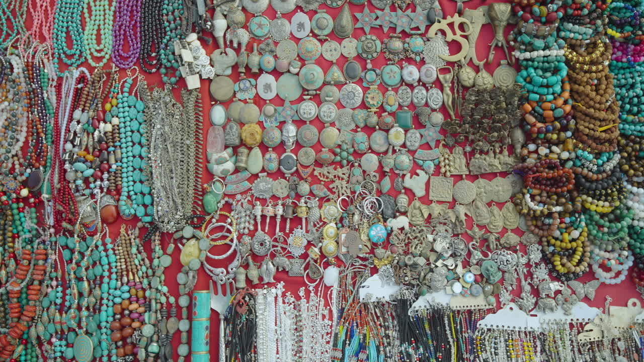 Souvenir maala beads, bracelets, and accessories from Nepal blend spirituality, fashion, and culture. Popular among tourists, these handmade treasures reflect tradition, beauty, and artistic craft