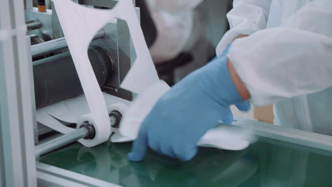 máquina automática para la producción de máscaras ffp1, ffp2, ffp3