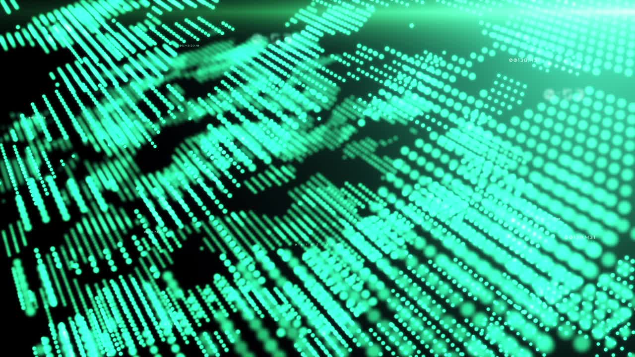 Abstract Futuristic Data Network