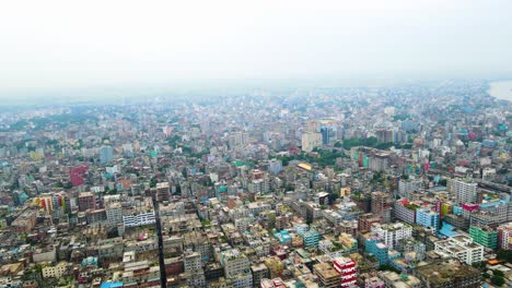 aerial view of dhaka, bangladesh