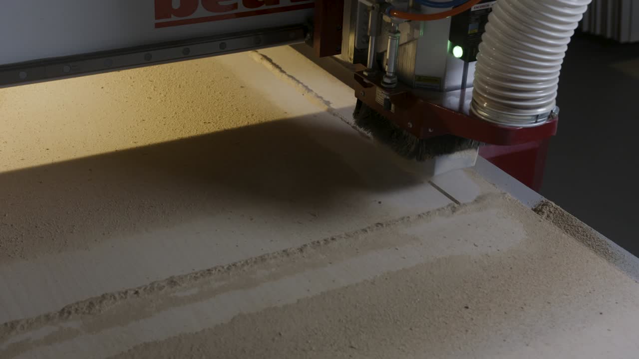 CNC Router Cutting Wood