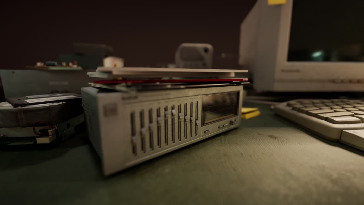 vintage shot of obsolete technology