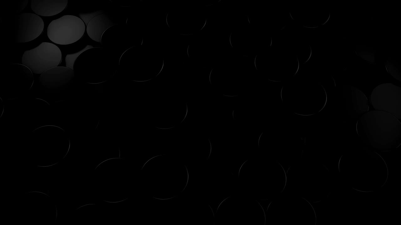Abstrakte zylindrische geometrische schwarze Oberflächen im virtuellen Raum