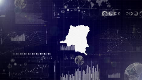 Democratic-Republic-of-the-Congo-Country-Corporate-Video-Abstract-Elements-Of-Data-analysis-charts-I-Data-analysis-Video-with-globe,Growth,Graphs,Statistic-Data-of-Democratic-Republic-of-Congo-Country