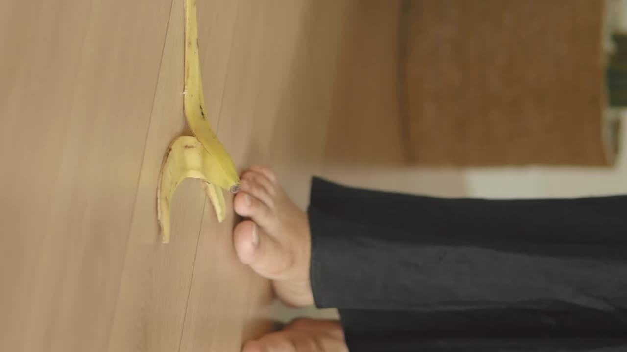 Banana Peel Slip Hazard