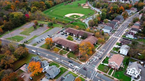 New-brunswick-recidential-area-drone-orbital-shot