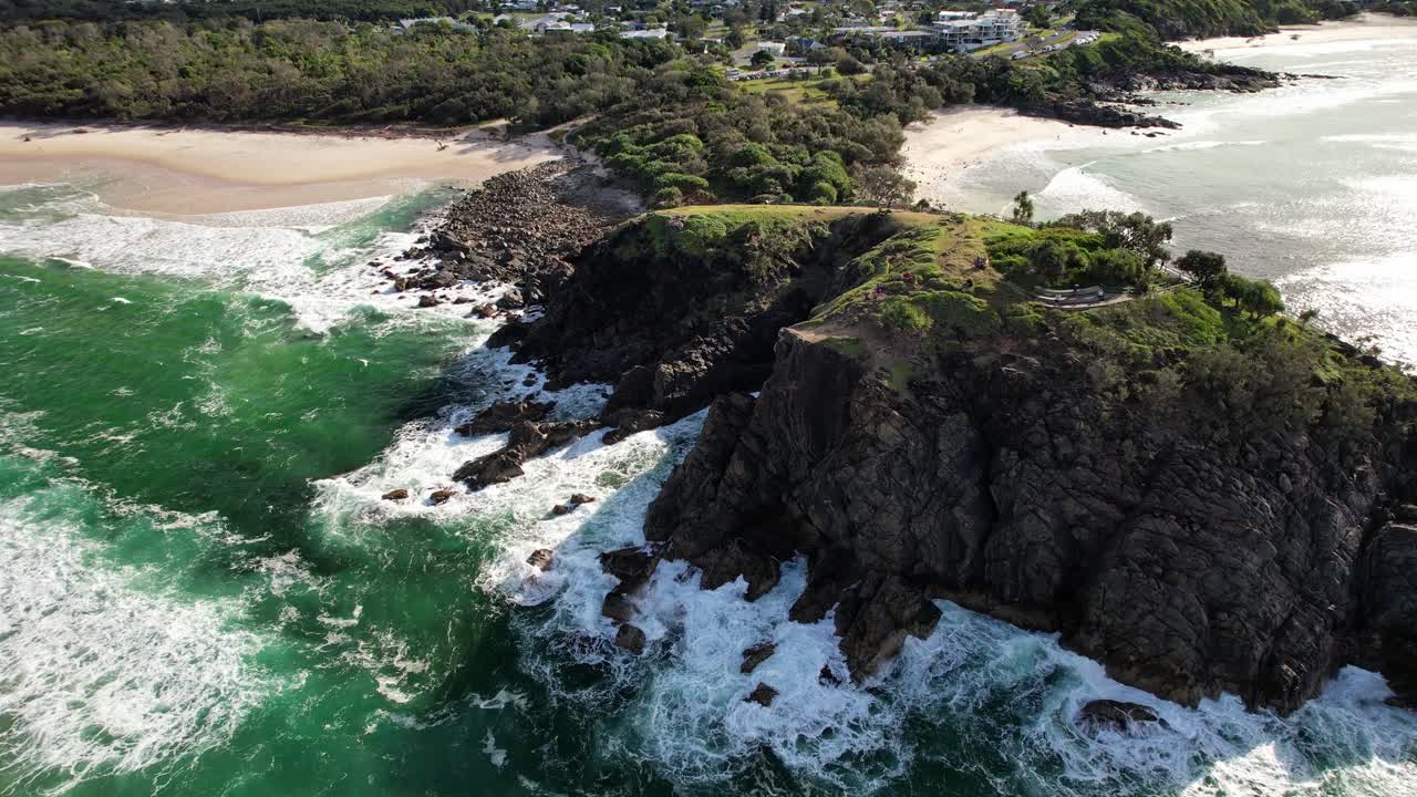 Cabarita Beach And Norries Headland In NSW, Australia - Aerial Shot