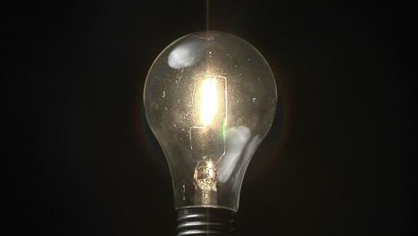 a light bulb lights up