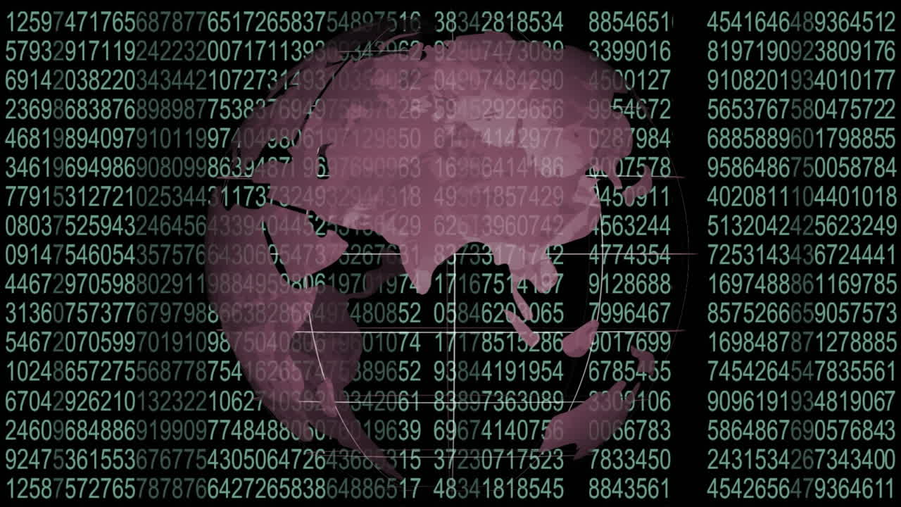 globo giratorio contra los códigos binarios